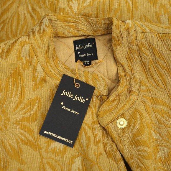 Jolie Jolie Petits Soirs Shimmer Embroidered Coat Jacket Top Vest M T2 NWT - Picture 5 of 5